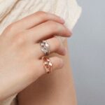 BAGUE MATTE PAVÉ