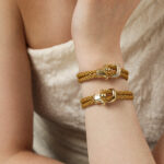 BRACELET LOCK DOUBLE CORDONS