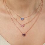 COLLIER COEUR BAGUETTES