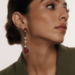 BEGUM HAUTE DROP EARRINGS PINK