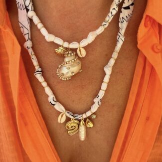 GOLDEN FLUO 15 - 3 EN 1 , COLLIER , BRACELET, CHEVILLE