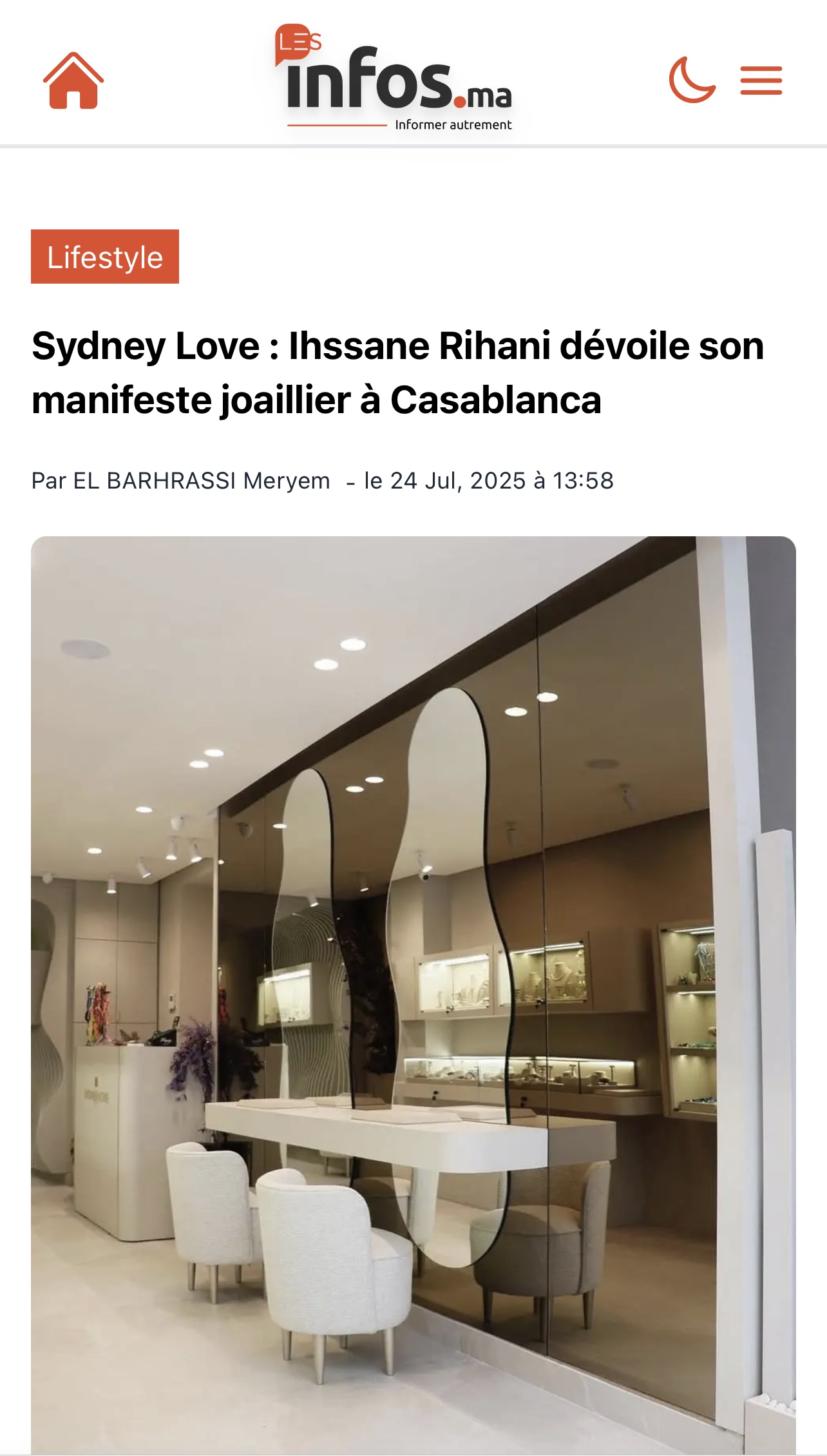 Revue de Revue de presse Sydney Love Sydney Love