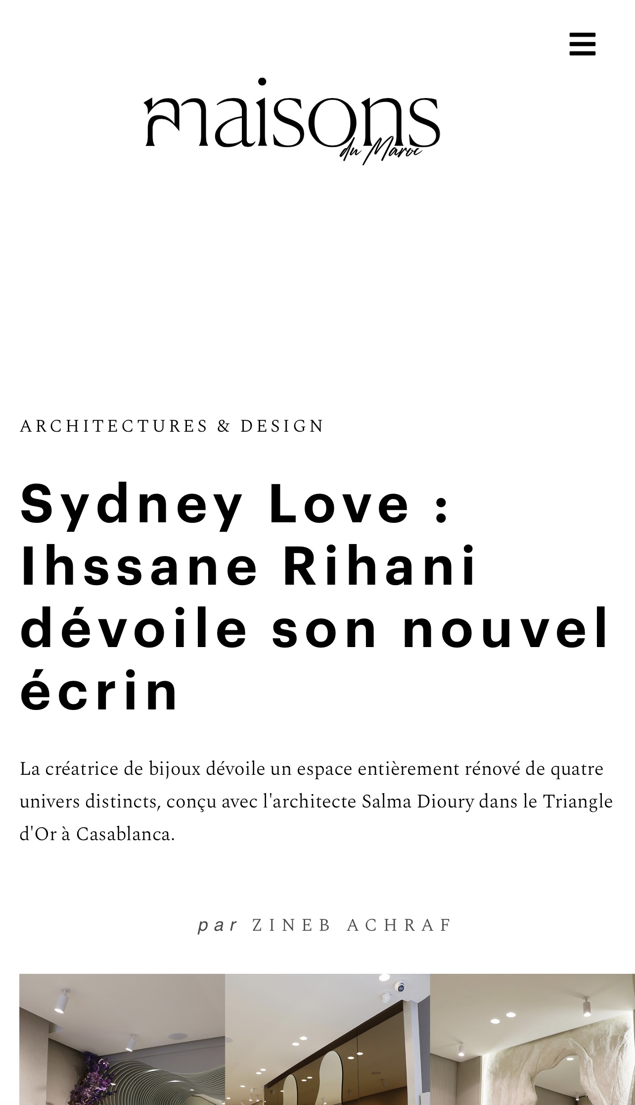 Revue de presse Sydney Love