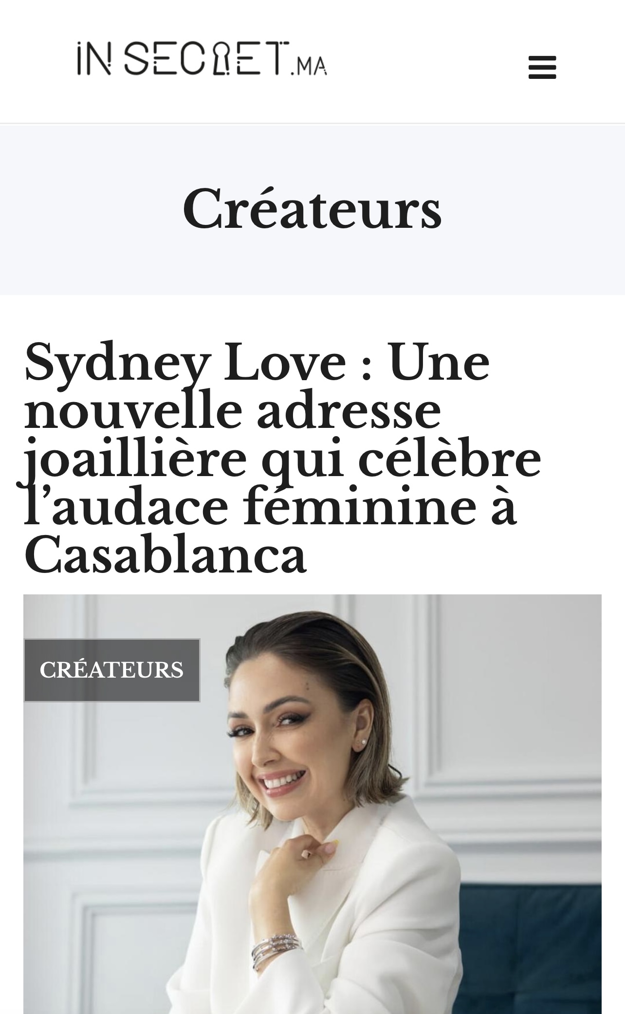 Revue de presse Sydney Love