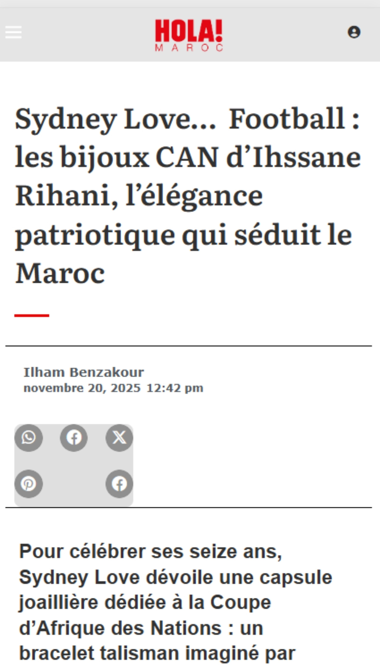 Sydney Love - Revue presse CAN (1)